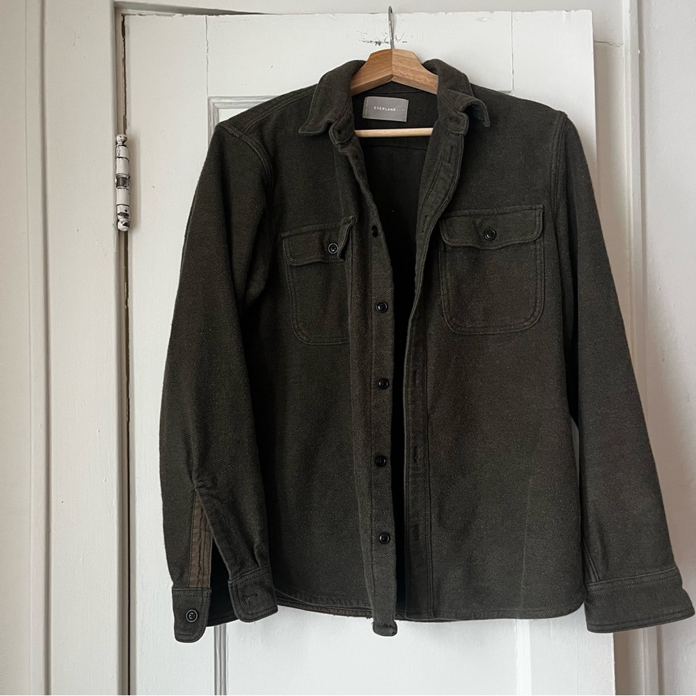 Everlane Flannel Men’s Overshirt Jacket Green